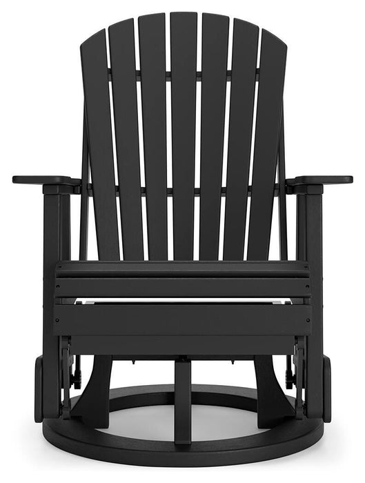 Hyland wave Outdoor Swivel Glider Chair - CasaBella Furniture (San Antonio, TX)