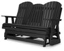 Hyland wave Outdoor Glider Loveseat - CasaBella Furniture (San Antonio, TX)