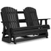 Hyland wave Outdoor Glider Loveseat - CasaBella Furniture (San Antonio, TX)