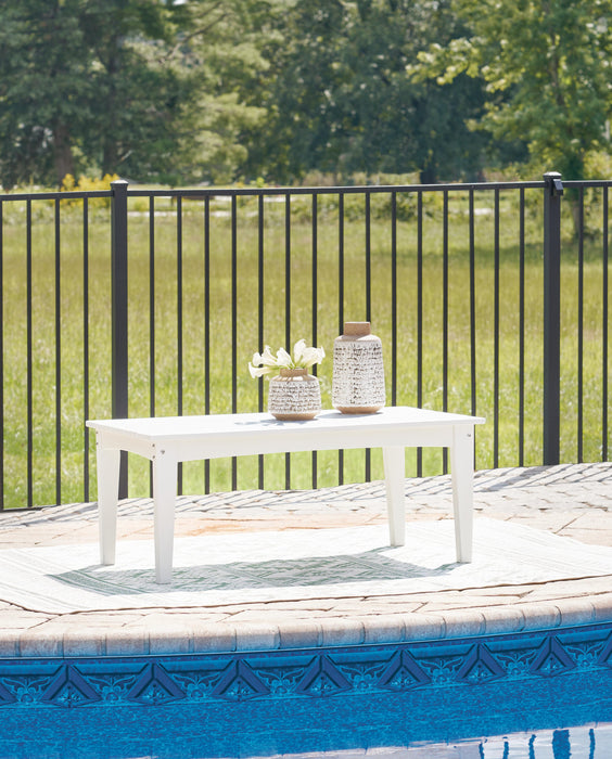 Hyland wave Outdoor Coffee Table - CasaBella Furniture (San Antonio, TX)
