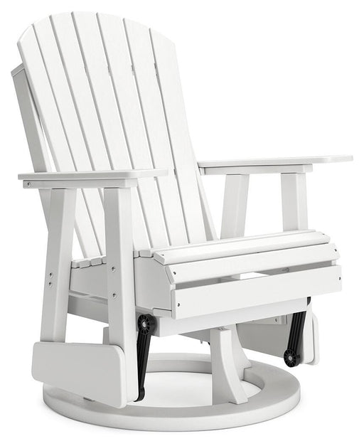 Hyland wave Outdoor Swivel Glider Chair - CasaBella Furniture (San Antonio, TX)