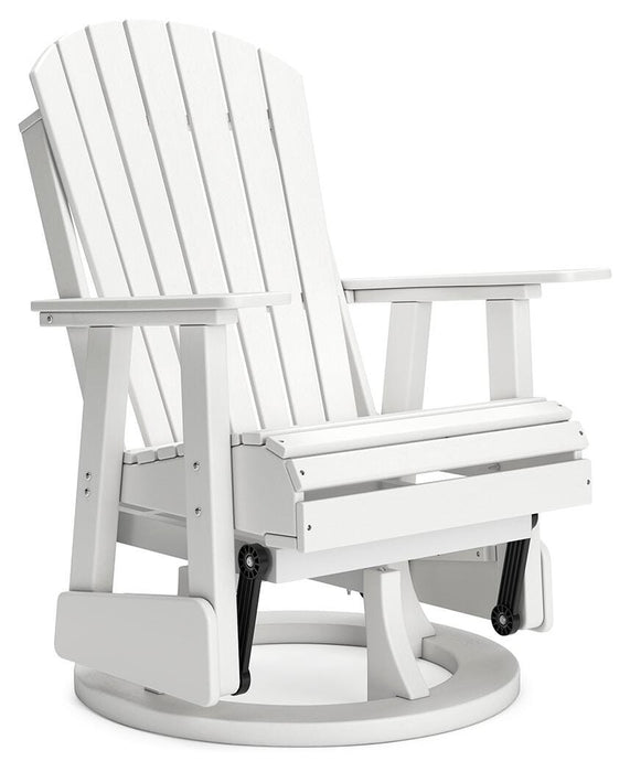 Hyland wave Outdoor Swivel Glider Chair - CasaBella Furniture (San Antonio, TX)