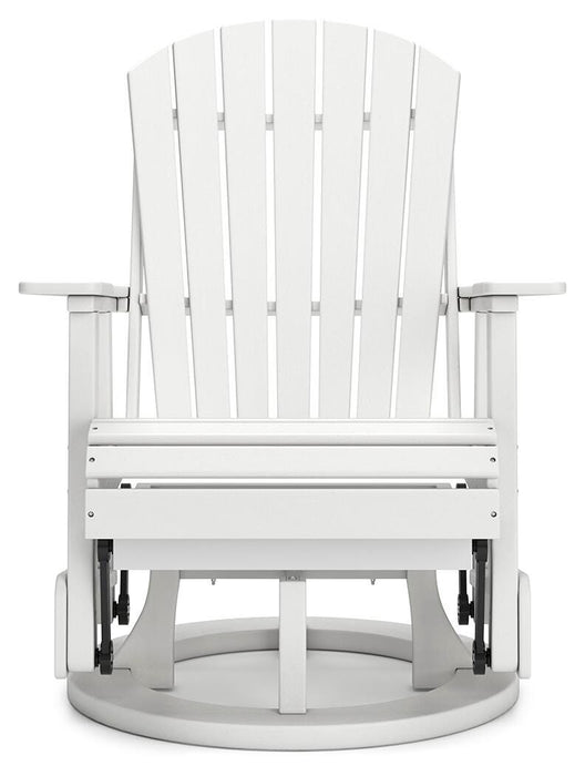 Hyland wave Outdoor Swivel Glider Chair - CasaBella Furniture (San Antonio, TX)