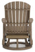 Hyland wave Outdoor Swivel Glider Chair - CasaBella Furniture (San Antonio, TX)