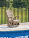 Hyland wave Outdoor Swivel Glider Chair - CasaBella Furniture (San Antonio, TX)