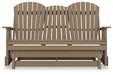 Hyland wave Outdoor Glider Loveseat - CasaBella Furniture (San Antonio, TX)
