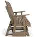 Hyland wave Outdoor Glider Loveseat - CasaBella Furniture (San Antonio, TX)