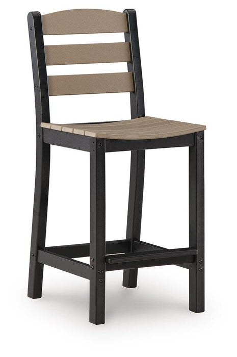 Shoreline Beach Outdoor Counter Table and 2 Barstools - CasaBella Furniture (San Antonio, TX)