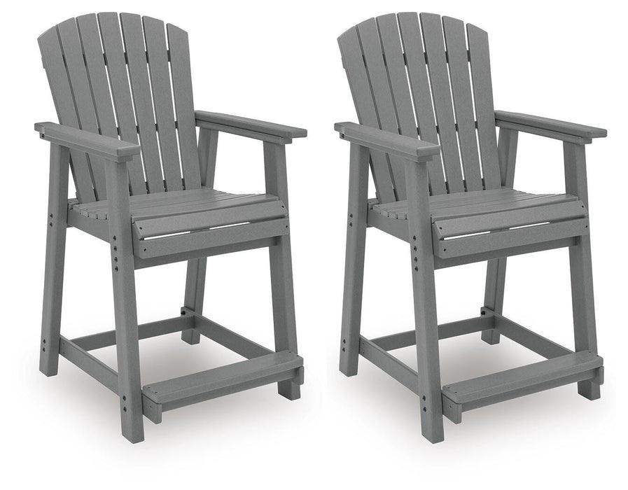 Sanctuary Beach Outdoor Counter Height Bar Stool (Set of 2) - CasaBella Furniture (San Antonio, TX)
