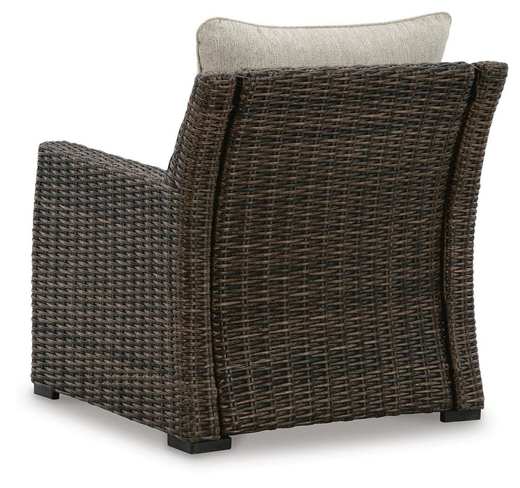 Brook Ranch Outdoor Lounge Chair with Cushion - CasaBella Furniture (San Antonio, TX)