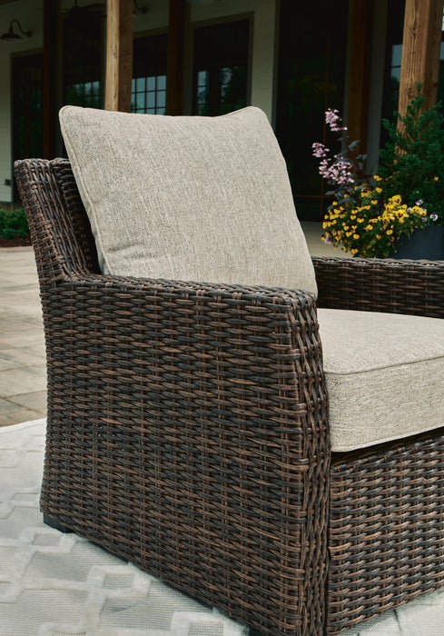 Brook Ranch Outdoor Lounge Chair with Cushion - CasaBella Furniture (San Antonio, TX)