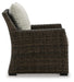 Brook Ranch Outdoor Lounge Chair with Cushion - CasaBella Furniture (San Antonio, TX)