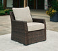 Brook Ranch Outdoor Lounge Chair with Cushion - CasaBella Furniture (San Antonio, TX)