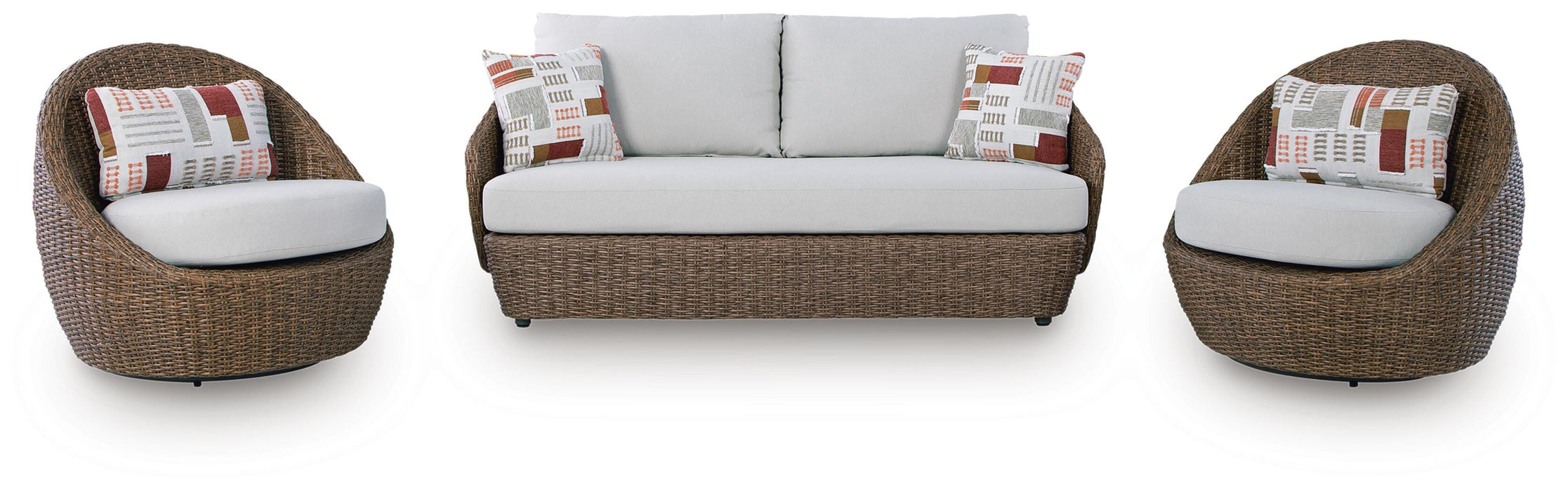 Double Point Outdoor Seating Set - CasaBella Furniture (San Antonio, TX)