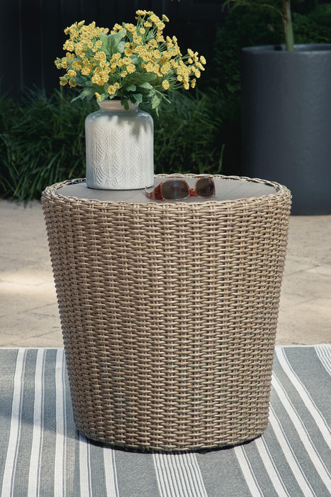 Danson Outdoor End Table - CasaBella Furniture (San Antonio, TX)