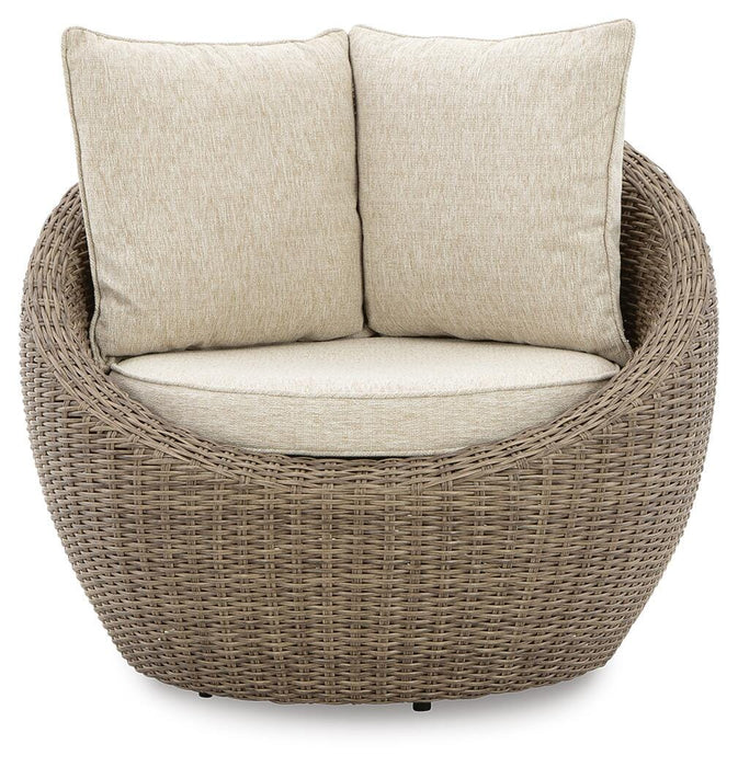 Danson Swivel Lounge with Cushion (Set of 2) - CasaBella Furniture (San Antonio, TX)