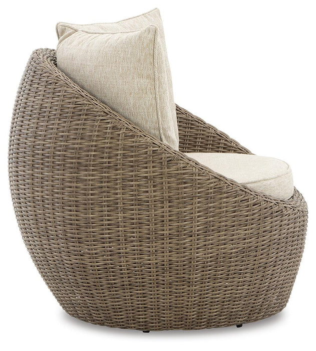 Danson Swivel Lounge with Cushion (Set of 2) - CasaBella Furniture (San Antonio, TX)