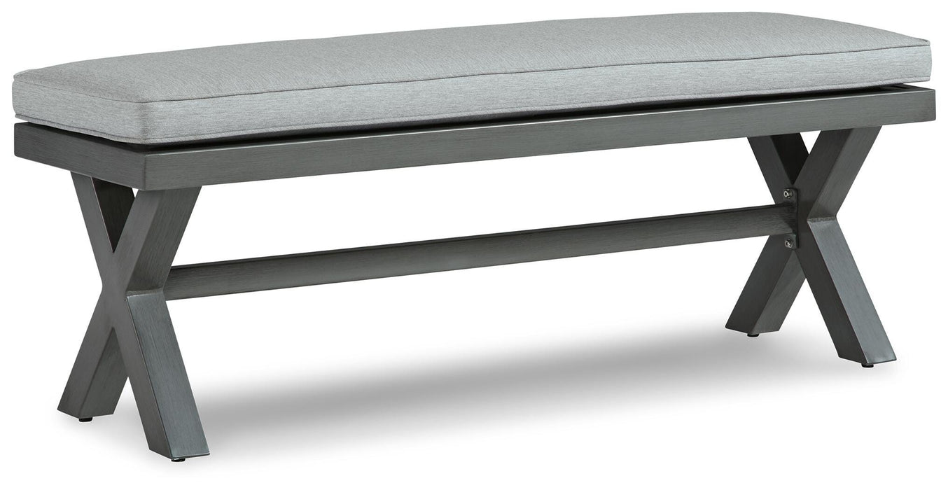 Elite Park Outdoor Bench with Cushion - CasaBella Furniture (San Antonio, TX)