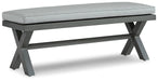 Elite Park Outdoor Bench with Cushion - CasaBella Furniture (San Antonio, TX)