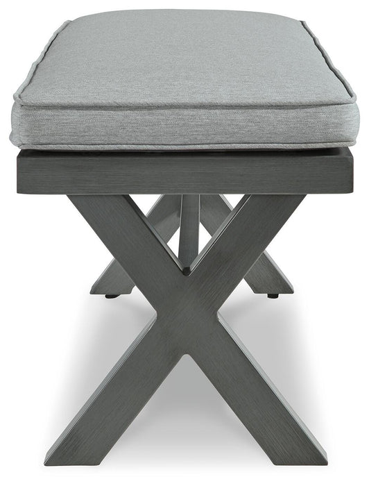 Elite Park Outdoor Bench with Cushion - CasaBella Furniture (San Antonio, TX)