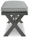 Elite Park Outdoor Bench with Cushion - CasaBella Furniture (San Antonio, TX)