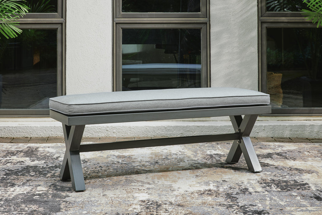 Elite Park Outdoor Bench with Cushion - CasaBella Furniture (San Antonio, TX)