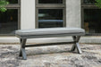Elite Park Outdoor Bench with Cushion - CasaBella Furniture (San Antonio, TX)