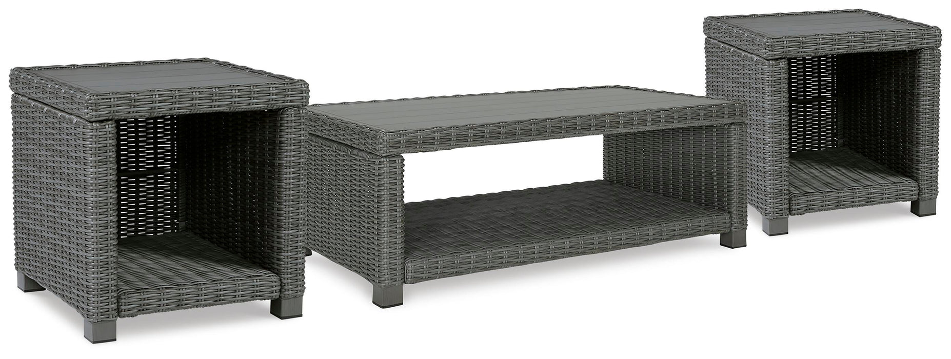 Elite Park Outdoor Occasional Table Set - CasaBella Furniture (San Antonio, TX)