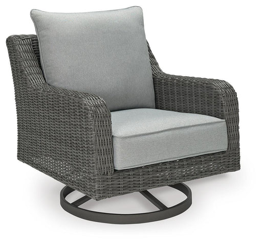 Elite Park Outdoor Swivel Lounge with Cushion - CasaBella Furniture (San Antonio, TX)