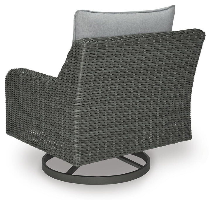 Elite Park Outdoor Swivel Lounge with Cushion - CasaBella Furniture (San Antonio, TX)
