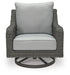 Elite Park Outdoor Swivel Lounge with Cushion - CasaBella Furniture (San Antonio, TX)