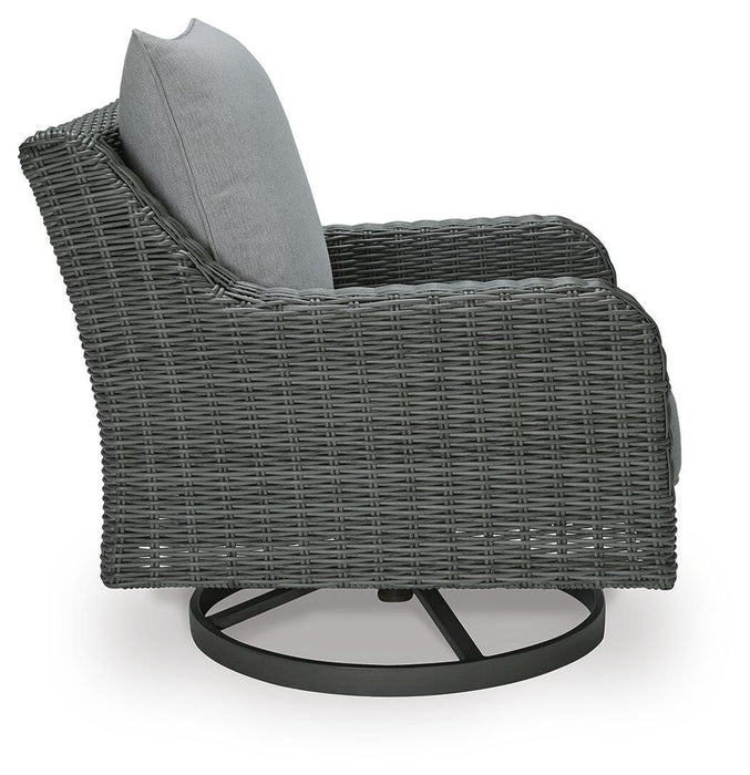 Elite Park Outdoor Swivel Lounge with Cushion - CasaBella Furniture (San Antonio, TX)