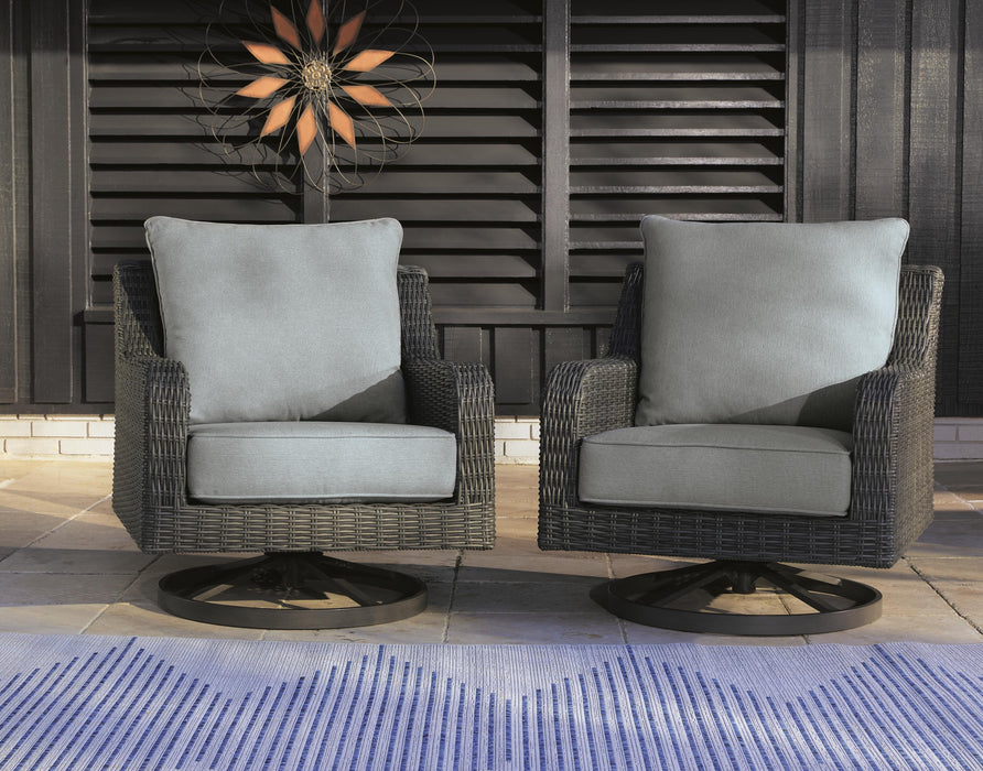 Elite Park Outdoor Swivel Lounge with Cushion - CasaBella Furniture (San Antonio, TX)