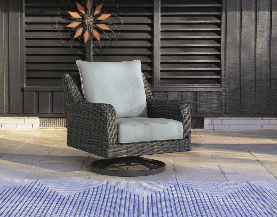 Elite Park Outdoor Swivel Lounge with Cushion - CasaBella Furniture (San Antonio, TX)