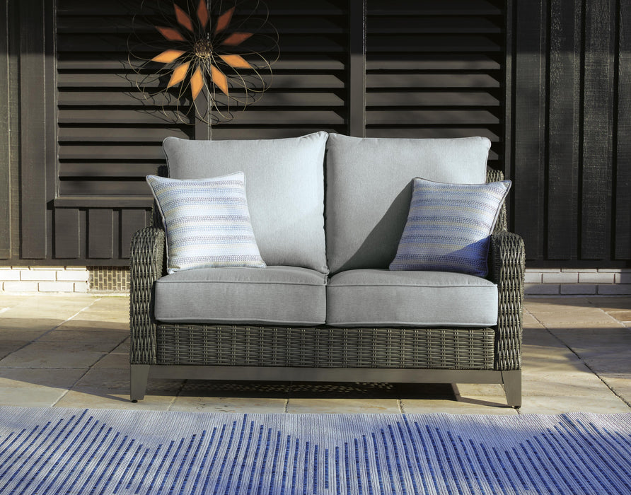 Elite Park Outdoor Loveseat with Cushion - CasaBella Furniture (San Antonio, TX)