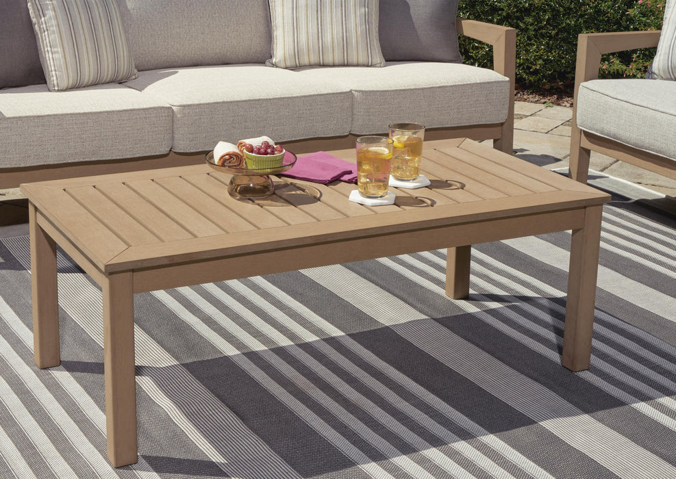 Hallow Creek Outdoor Coffee Table - CasaBella Furniture (San Antonio, TX)