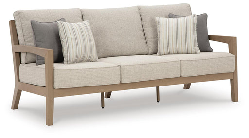 Hallow Creek Outdoor Sofa with Cushion - CasaBella Furniture (San Antonio, TX)
