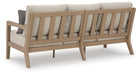 Hallow Creek Outdoor Sofa with Cushion - CasaBella Furniture (San Antonio, TX)