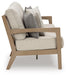 Hallow Creek Outdoor Sofa with Cushion - CasaBella Furniture (San Antonio, TX)