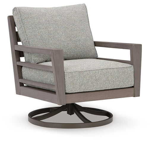 Hillside Barn Outdoor Swivel Lounge with Cushion - CasaBella Furniture (San Antonio, TX)