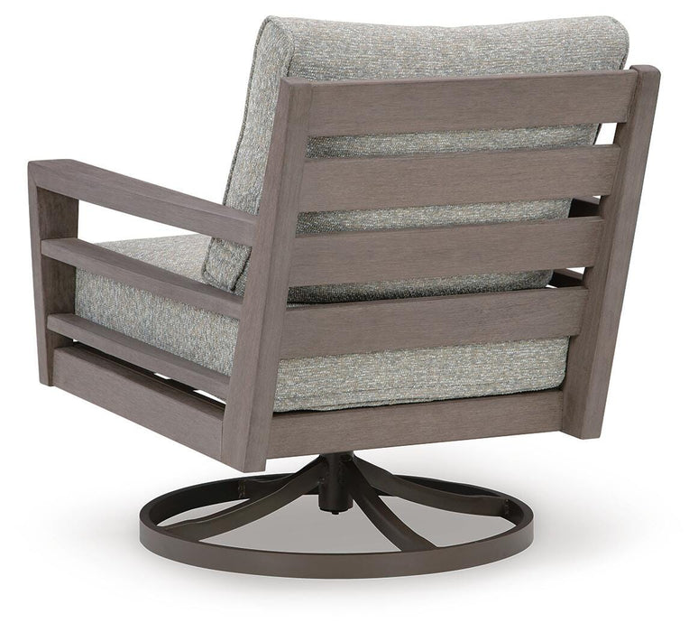 Hillside Barn Outdoor Swivel Lounge with Cushion - CasaBella Furniture (San Antonio, TX)