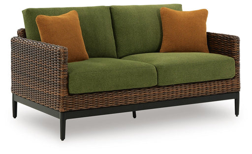 Horizon Hall Outdoor Loveseat with Cushion - CasaBella Furniture (San Antonio, TX)