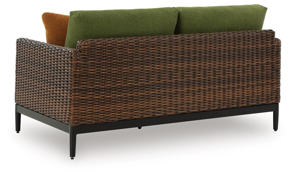 Horizon Hall Outdoor Loveseat with Cushion - CasaBella Furniture (San Antonio, TX)