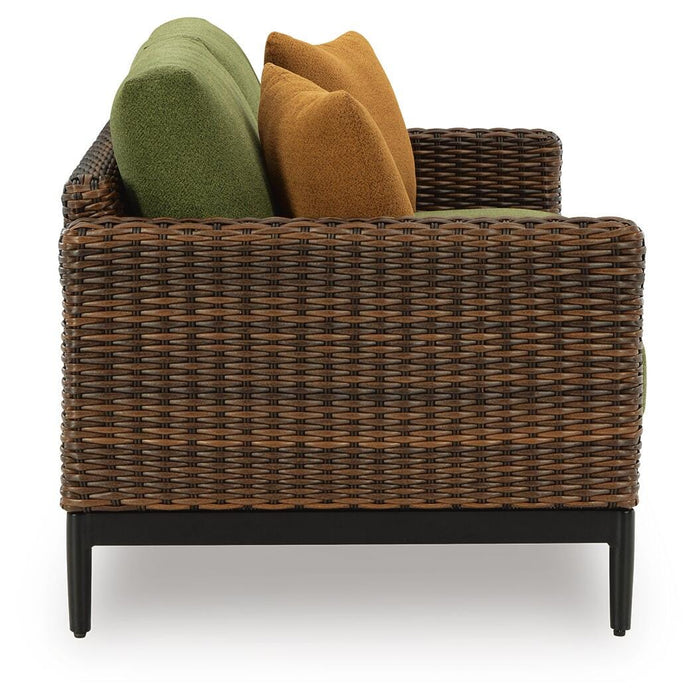 Horizon Hall Outdoor Loveseat with Cushion - CasaBella Furniture (San Antonio, TX)