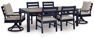 East Beach Outdoor Dining Set - CasaBella Furniture (San Antonio, TX)