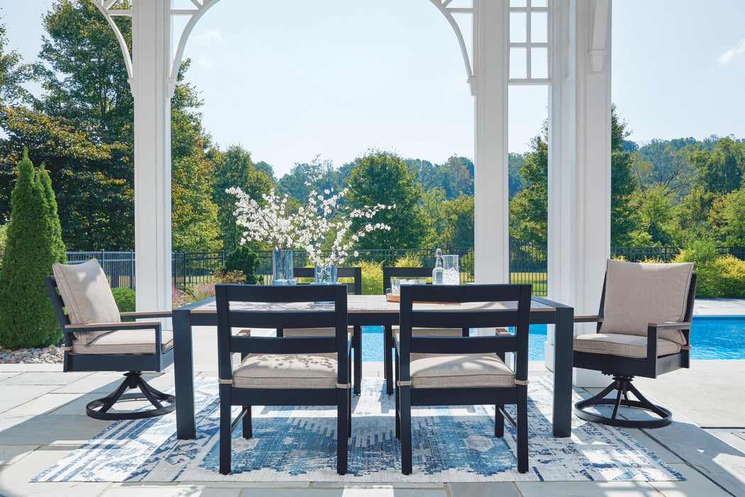 East Beach Outdoor Dining Set - CasaBella Furniture (San Antonio, TX)