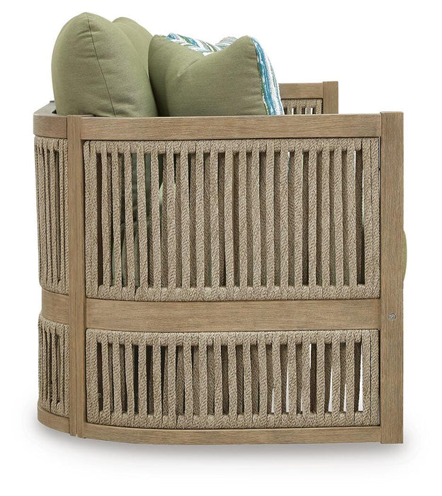 Serena Shores Outdoor Sofa with Cushion - CasaBella Furniture (San Antonio, TX)