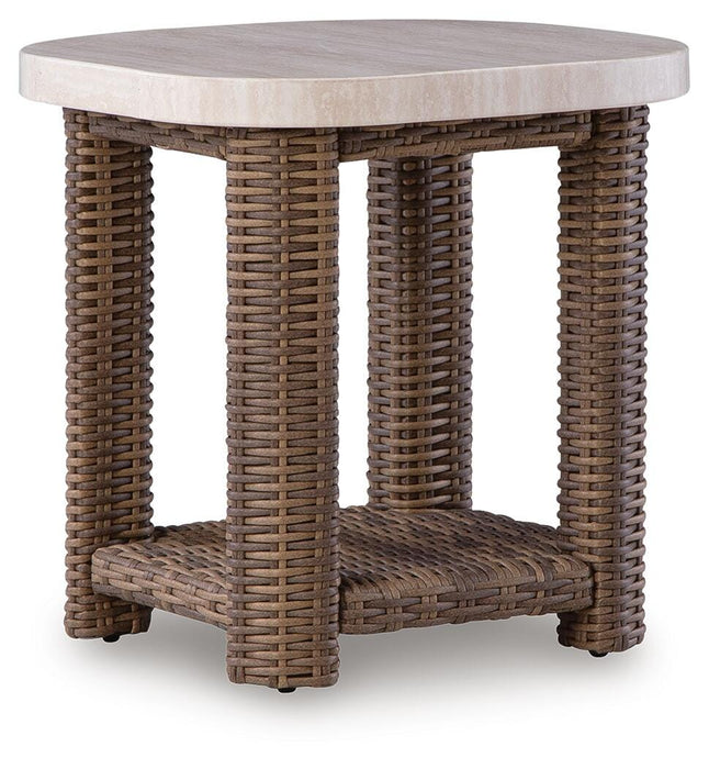 Dolan Creek Outdoor End Table - CasaBella Furniture (San Antonio, TX)