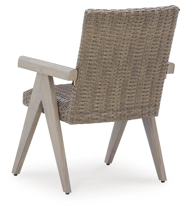 Cliff Trails Outdoor Arm Chair (Set of 2) - CasaBella Furniture (San Antonio, TX)