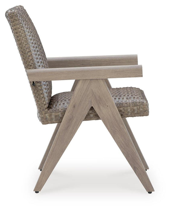 Cliff Trails Outdoor Arm Chair (Set of 2) - CasaBella Furniture (San Antonio, TX)